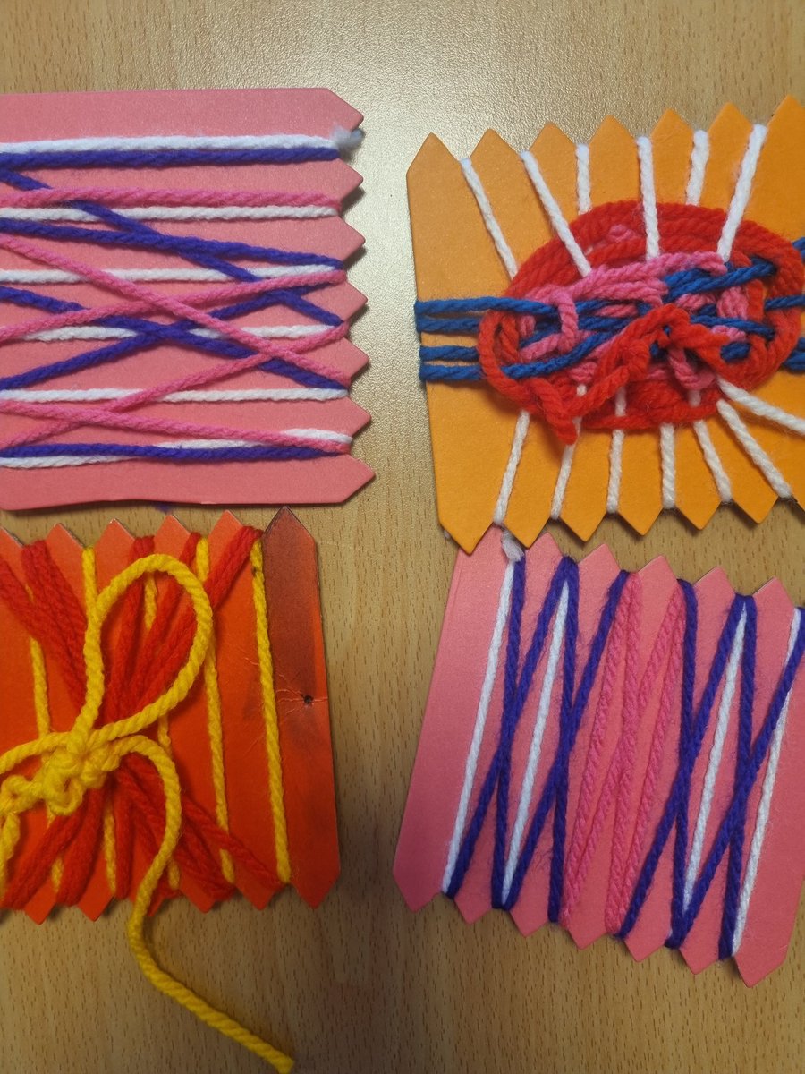 Our wellbeing base pupils have been weaving to help them to regulate @GracemountHigh