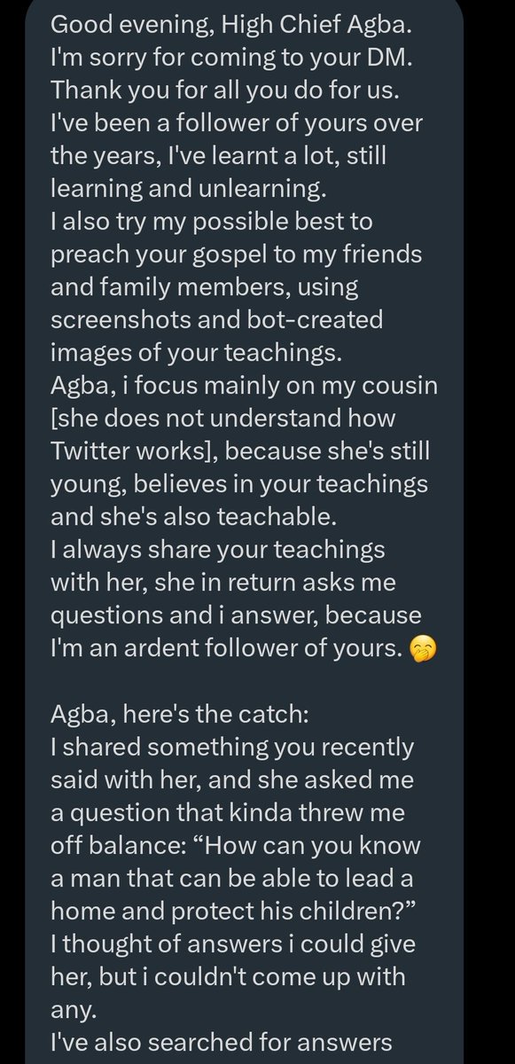 jon_d_doe's tweet image. How can you know a man that can lead a home and protect his children.

1) He will not wish to continuously being involved in illegitimate things so as get married and feed his children from it.

2) He will not be addicted to betting or gambling.

3) He is not always the one who