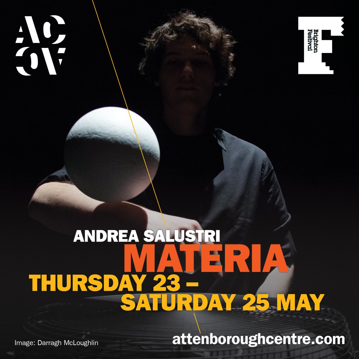 In a magical world of objects, between contemporary circus, choreography & beguiling physical theatre, #andreasalustri's 'Materia' is a pas-de-deux between performer & polystyrene. Part of @BrightonFestival 📅23-25 May 📌 @attenboroughctr 🎟 Tickets: ow.ly/we5850QVoEy