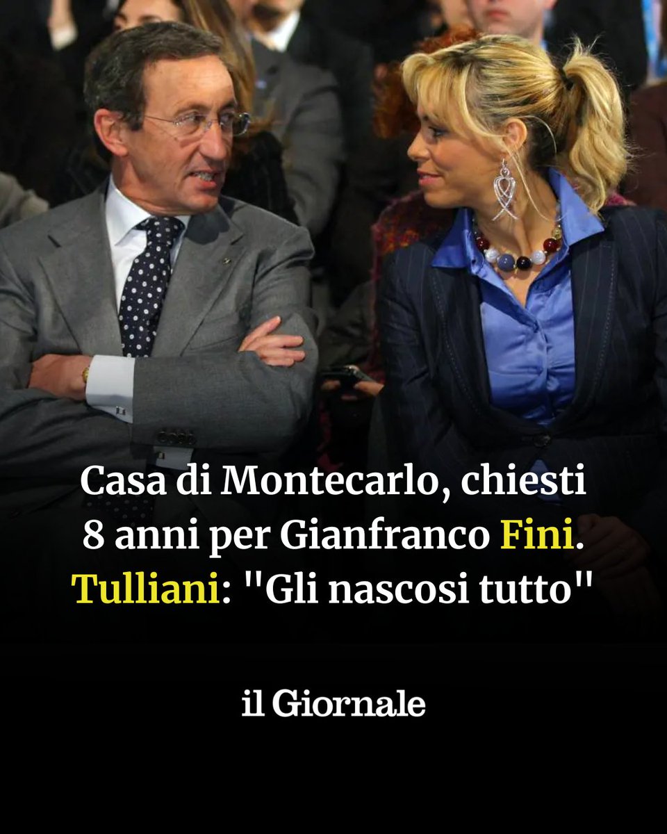 ilgiornale's tweet photo. Dopo quattordici anni dallo scandalo della casa di #Montecarlo, Gianfranco #Fini è tornato nell'aula del Tribunale di Roma, dove sono stati chiesti otto anni per lui, nove per la compagna Elisabetta #Tulliani, dieci per il fratello Giancarlo.
➡️ https://t.co/vXBM74R5T1 https://t.co/15BrBbhuwW