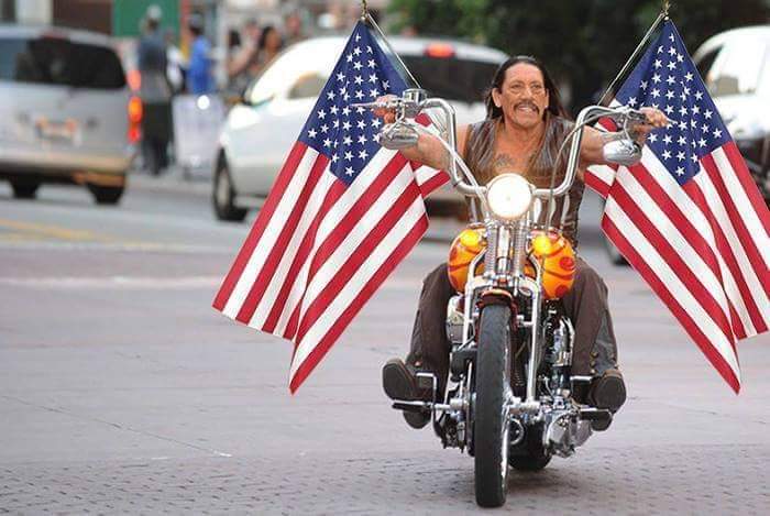 My admiration for actor #DannyTrejo has grown significantly after he recently said this:

"This is the way it should be... you can be proud of your Mexican heritage, but in the end, you are an American. Fly this flag proudly."