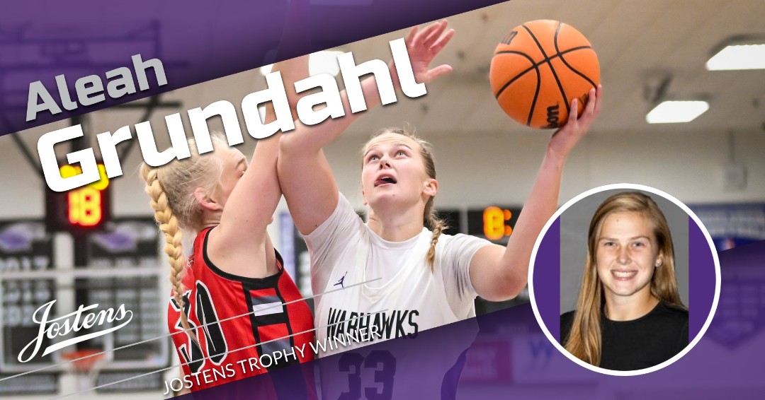 One more for Aleah Grundahl ... the @uwwwomenshoops senior forward is the 2024 recipient of the Jostens Trophy - awarded to the top basketball player in Division III! Read more: ow.ly/XNXE50QVW8S