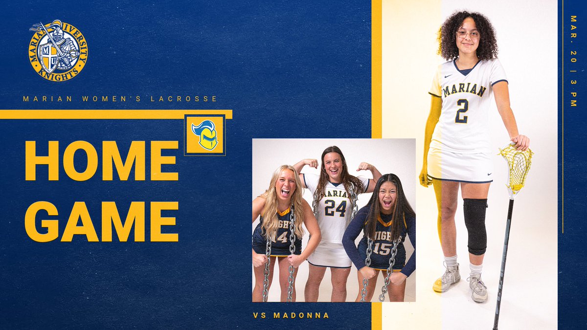 GAMEDAY!!

<a href="/MarianULacrosse/">Marian Lacrosse</a> is back at home today against Madonna with first draw set for 3:00 p.m.