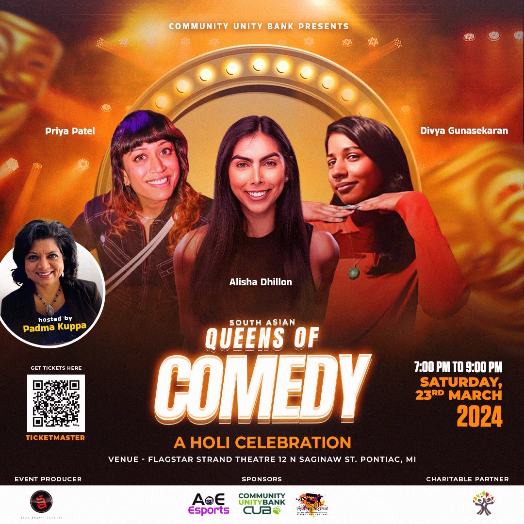 Super-cool event that supports women for National Women’s Month! Next weekend an all woman comedy show, plus a portion goes to charity! Grab your squad and go!

Flagstar Strand Theatre, 12 N Saginaw St. Pontiac,

Purchase tickets:

ticketmaster.com/event/08006028…
