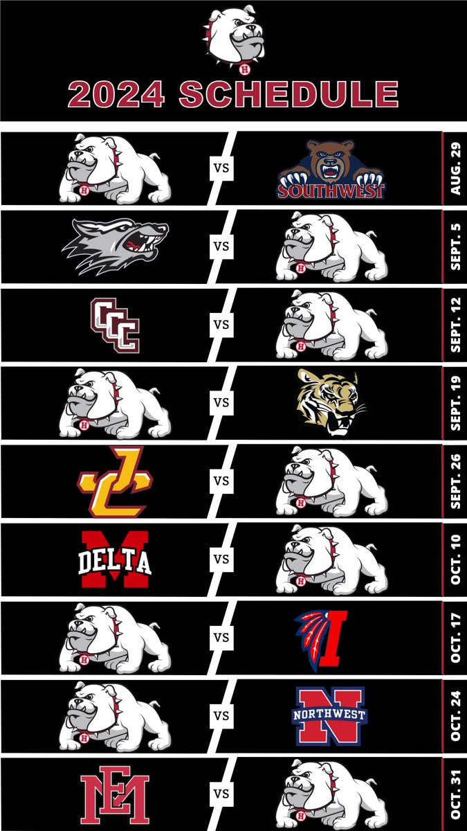 SCHEDULE RELEASE: The 2024 Football Schedule can be viewed at holmesathletics.com/sports/fball/2….