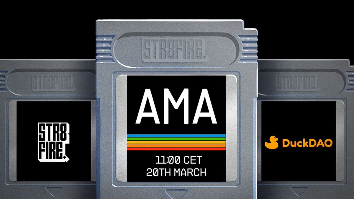 📣 AMA Event on Twitter 📣 Join us for an exclusive AMA on Twitter with the @dao_duck team this Wednesday 11am CET. It’s your chance to ask questions, uncover insights, and see why @STR8FIRE_io is a game-changer in the GameFi space. Twitter space link: 🔗x.com/i/spaces/1dRKZ…