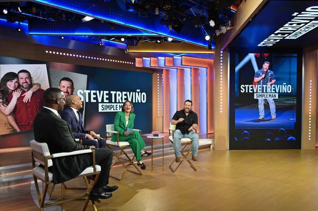 Could not thank the whole team at @abcgma3 enough for having me on today. Captain Evil even made a cameo! 

#OnTour #TheGoodLifeTour #NewMaterial #SteveTrevino #SimpleMan #NetflixIsAJoke #CaptainEvil #Comedy #Standup #ComedyTour