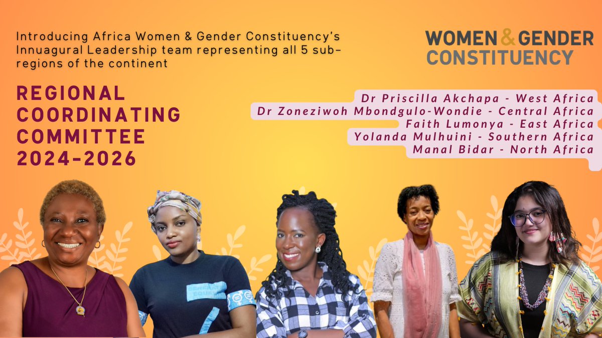 From the incredible organizing of the #AfricanFeministTaskforce ahead of, and during #COP27 to now #AfricaWGC launched in Nairobi at the cusp of the #AfricaClimateSummit, we are excited to introduce the inaugural Regional Coordinating Committee! #FeministClimateJustice