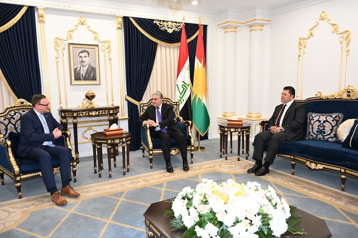 In a farewell meeting, I received Special Advisor Christian Richer, Head of the #UN investigation Team @UNITAD_Iraq. Discussed the team’s vital work in collecting, archiving and digitizing evidence related to the crimes perpetrated by #ISIS terrorists. #KRG is committed to