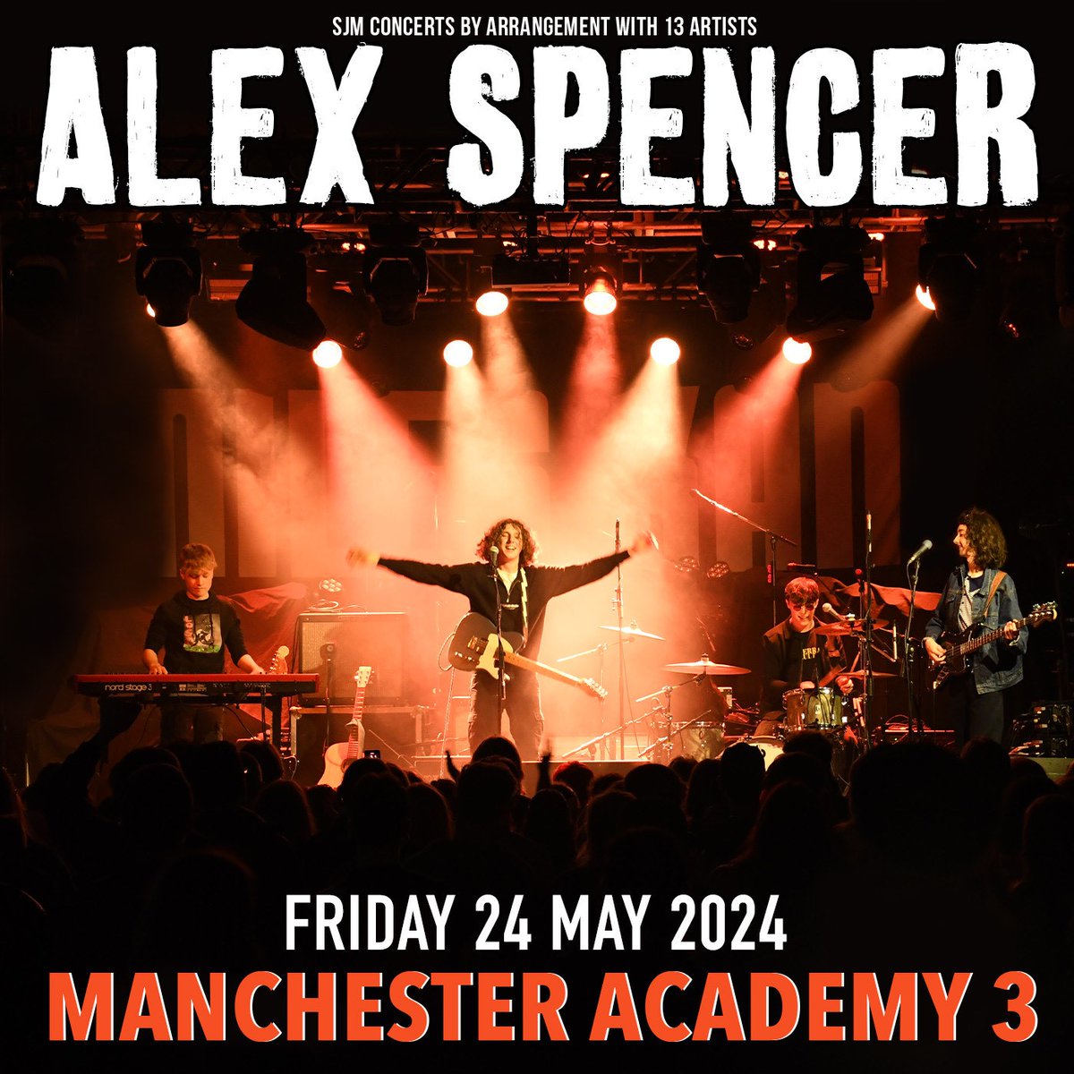 !Just Announced! @alexspencerUK has just announced a hometown headline show at the Manchester academy 3 on Friday 24th May 2024!