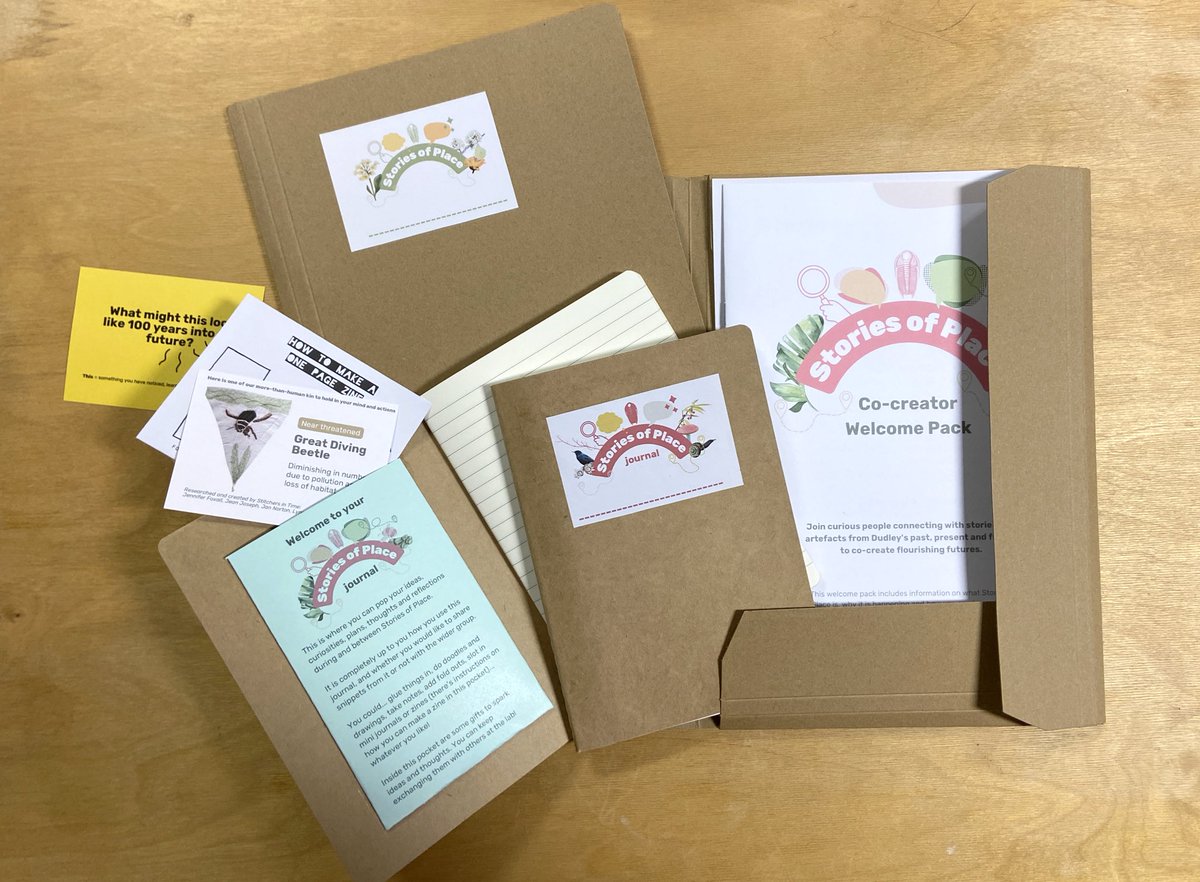 Stories of Place is back 🌱 We sprouted into this year by thinking of our more-than-human kin, inspired by Stitchers in Time’s beautiful embroidery and research. We honoured existing knowledges + imaginings from Dudley before heading into making hour to prototype possible futures