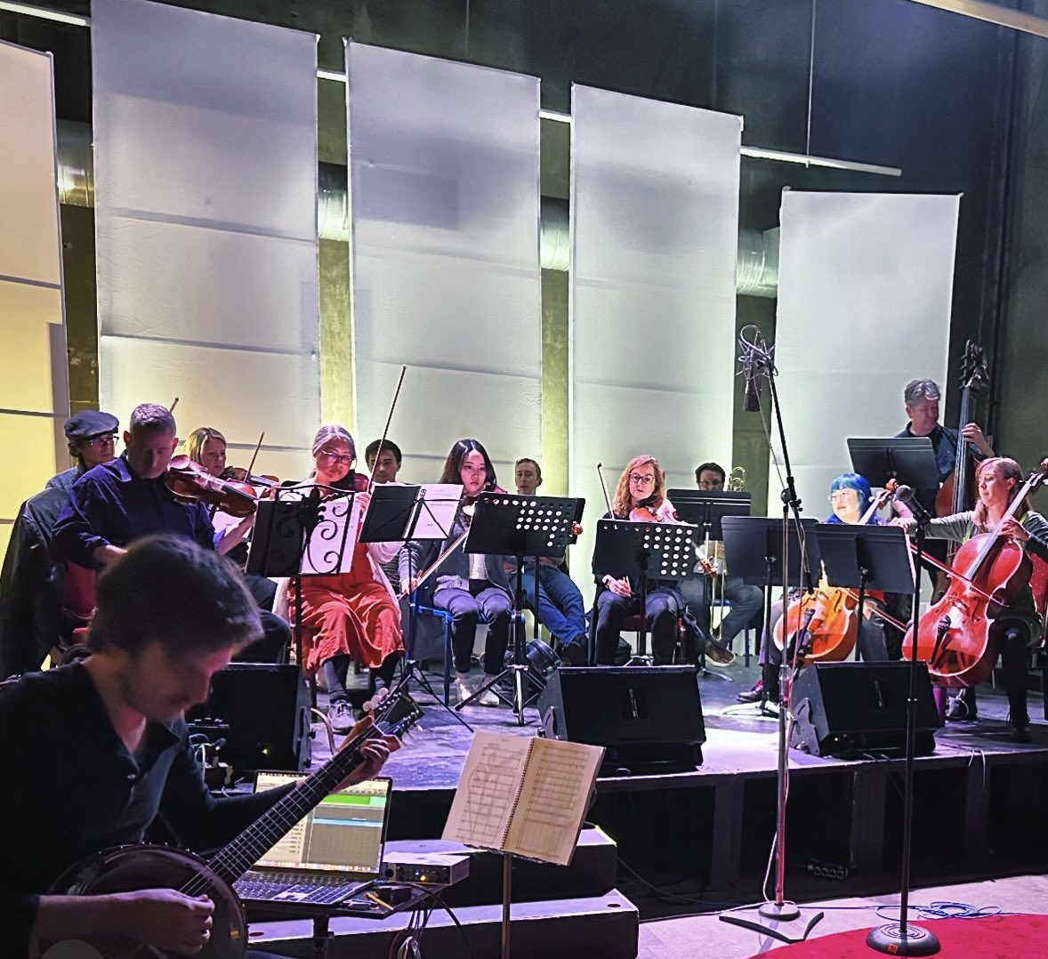 the first rehearsal @lightrailsf went really well! for everyone now out in SF for GDC, use code GDCCA for 50% off GA for the concert tonight @RegencyBallroom tix.axs.com/BTg4EgAAAACgt4…