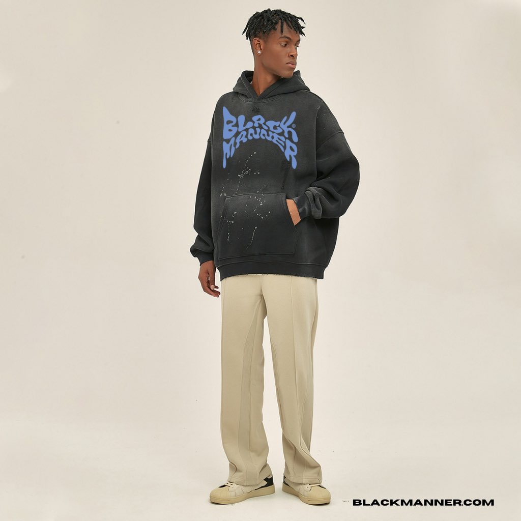 black_manner's tweet photo. BLACKMANNER BLACK STREETWEAR UNISEX MONKEY WASHED FRAYED EFFECT HOODIE 🔥 MADE OF 52% COTTON &amp; 48% POLYESTER AVAILABLE ON https://t.co/B7DAgP7JFL ( Worldwide 🌎 Shipping ✈️📦 ) https://t.co/wmYz0s3rYt