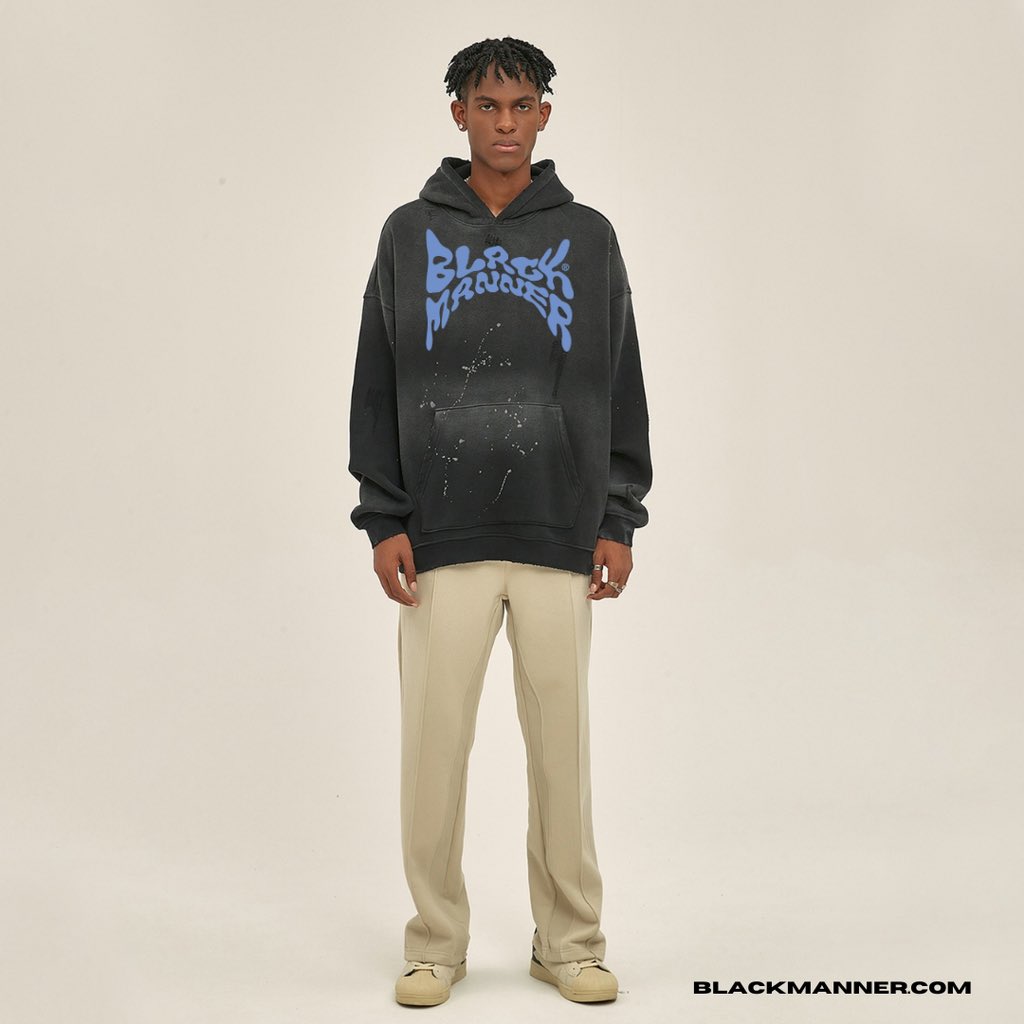 black_manner's tweet photo. BLACKMANNER BLACK STREETWEAR UNISEX MONKEY WASHED FRAYED EFFECT HOODIE 🔥 MADE OF 52% COTTON &amp; 48% POLYESTER AVAILABLE ON https://t.co/B7DAgP7JFL ( Worldwide 🌎 Shipping ✈️📦 ) https://t.co/wmYz0s3rYt