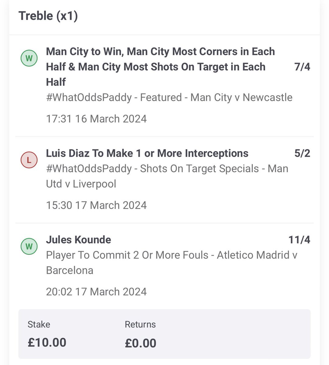 Taylor_mchardy's tweet photo. @AskPaddyPower @OptaJoe 

This is terrible being told the interception was made in extra time this needs to be addressed and re settled. 

Clear and obvious interception in the 85 minute. https://t.co/fIGatAnzX4