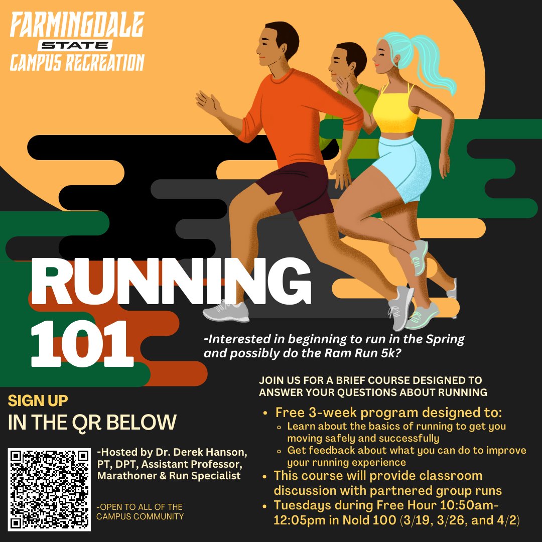 fsc_recreation's tweet photo. Participate in the great FREE program to help prepare for the Ram Run 5k on Sunday, April 7th! https://t.co/I0tezNps3U