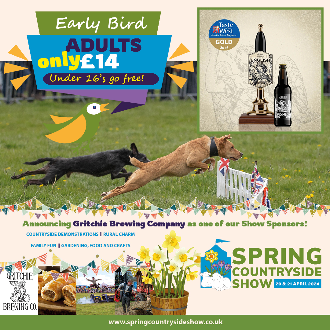 🍻 Exciting News! A big thank you to @GritchieBrew as our Rural Ring Sponsor at the Spring Countryside Show on April 20-21 at Turnpike Showground, SP7 9PL. Ready for great beer & community vibes. Cheers to a successful event! tinyurl.com/mrv4f56u