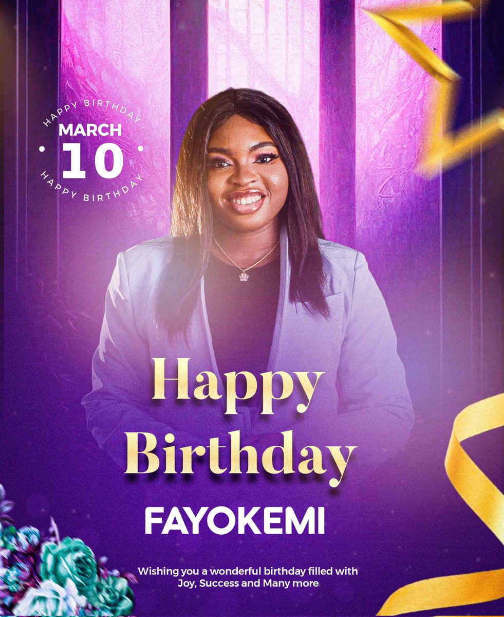 JolexCreativity's tweet photo. I am thrilled to unveil this beautiful Birthday design I did for one of my birthday mate.🥳❤️👏

What's your thought about this design let me know in the comment section.
#graphicsdesign #graphics #designer #graphicsdesigner #flyer #designs #birthdaydesigns https://t.co/zSVZwFWUxf