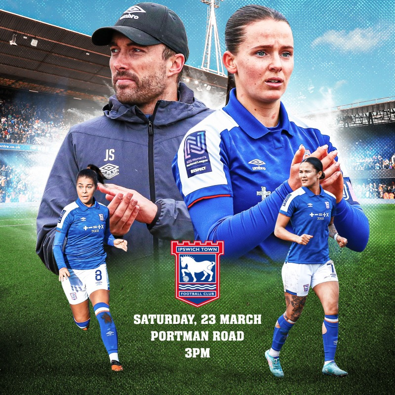 🎟️ TICKET GIVE-AWAY!! 🗣️ We're delighted to be able to give away a pair of tickets to #ITFC Women's game at Portman Road this Saturday! To enter: 1️⃣ Follow us & @ITFCWomen 2️⃣ RT and like this post We'll randomly draw and announce the winner on Wednesday PM - good luck!! 🤞