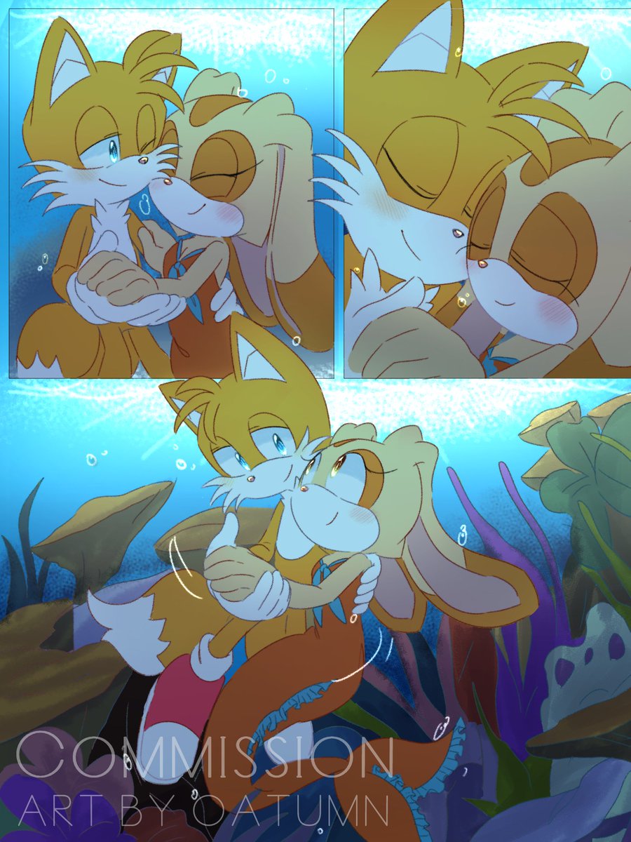 Continuation for #taiream mermaid comic, commissioned by <a href="/ZeroBrony/">Roland Cabral</a> ! Thank you so much, always pleased to draw them together 🥰

( repost because I forgot to mark them :'))