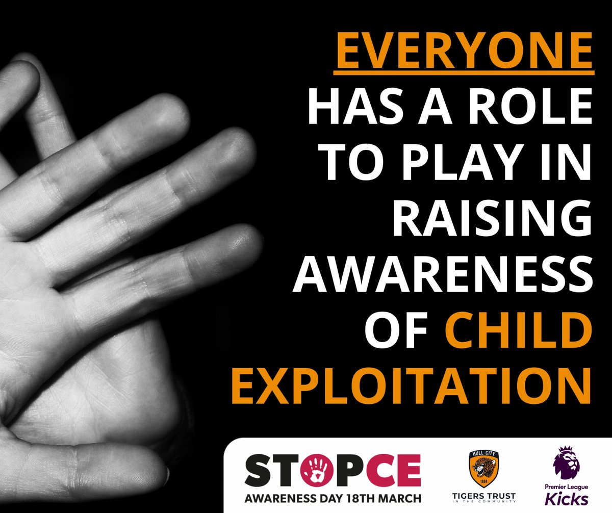 Today is #CEADay2024. 🧡

The National Child Exploitation Awareness Day aims to highlights the issues surrounding child exploitation, encouraging everyone to think, spot the signs & speak out against abuse.

Safeguarding is everyone's responsibility.

𝗦𝗣𝗢𝗧 𝗧𝗛𝗘 𝗦𝗜𝗚𝗡𝗦.