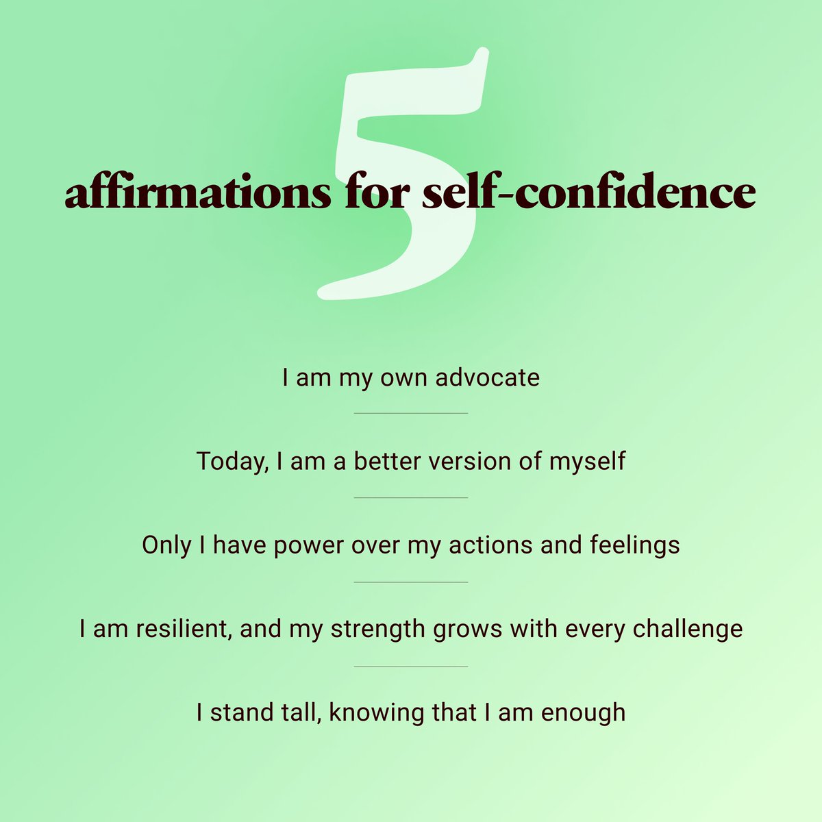 It’s okay to have bad days. Good days are also coming. Save and repeat these affirmations for self-confidence as many times as you need.