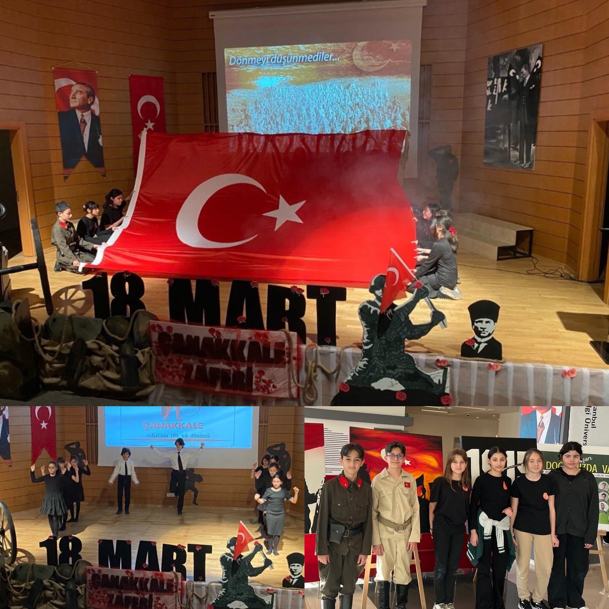 Çanakkale Geçilmez! 🇹🇷🇹🇷🇹🇷 
18 Mart 1915 Çanakkale Zaferimizin 109.yıl dönümünde şehit ve gazilerimizi şükran, sevgi ve saygıyla andık 🙏🏻🇹🇷
<a href="/ArzuAkinAydin/">Arzu</a> <a href="/cigdemkarakas16/">Çiğdem Karakaş</a> <a href="/DogaOkullari/">Doğa Koleji</a>  <a href="/dogabornovakol/">Doğa Koleji Bornova Kampüsü</a>