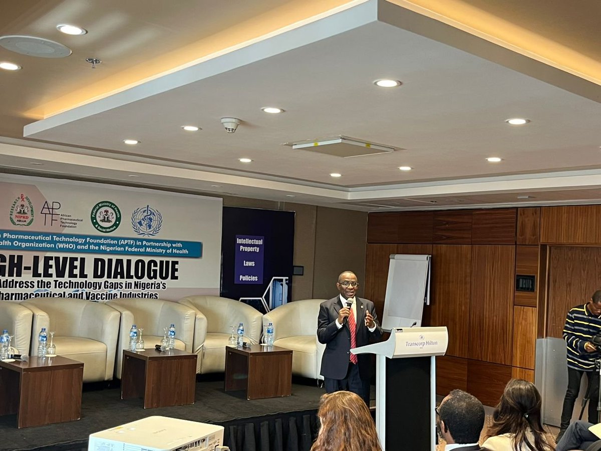 Recently, the @NGRPresident approved an initiative to unlock the value chain of the health sector, within which vaccines & pharma sector research, development & novel biotechnologies, play critical roles. Today, @NIPRD2 in partnership with @APTF_org @WHONigeria & @Fmohnigeria...