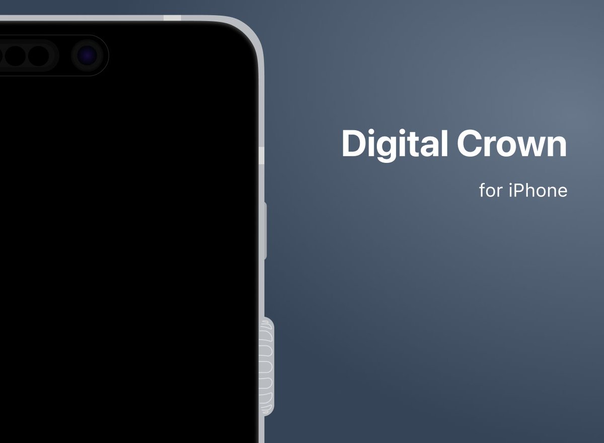 sharpermike's tweet photo. Digital Crown, for iPhone

Why not?