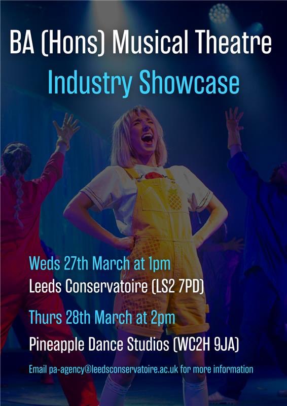 Hello Musical Theatre world! We have a small handful of seats available for our Leeds and London Showcases, drop me a message for details, these students are fantastic