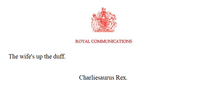 Eleutheruis's tweet photo. #RoyalAnnouncement https://t.co/hVIkVA207H