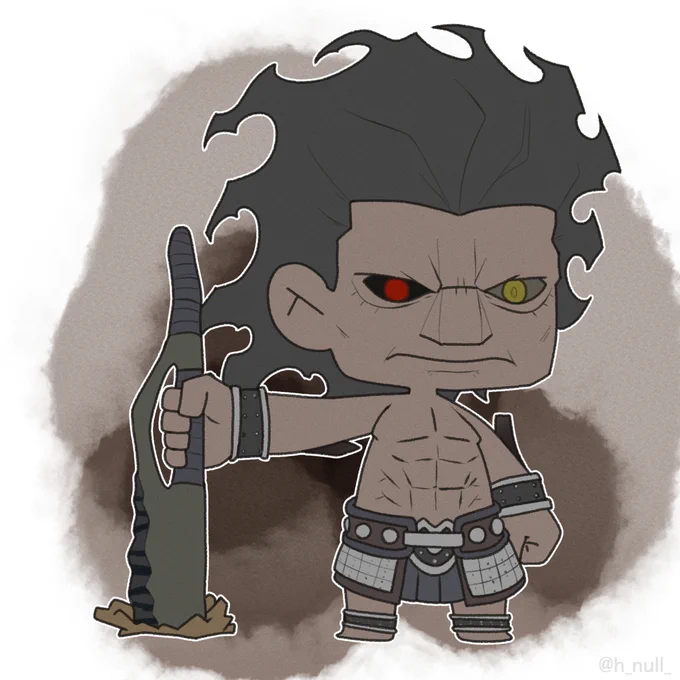 No.47 ヘラクレス   #FGO #FGOミニキャラ番号順に描くやっちゃえバーサーカー!! 純正の弓兵版も見たいなぁ… 