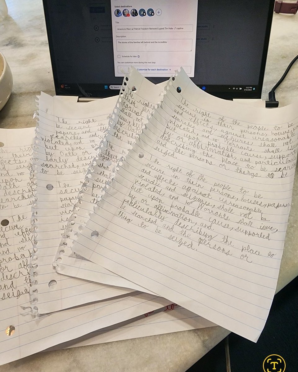 SherronnaBisho1's tweet image. The greatest way to empower your child: make sure they KNOW where government ends! #4thamendment 
"The right of the people to be secure in their persons, houses, papers, and effects, against unreasonable search and seizure, shall NOT be violated, and no Warrants shall issue, but