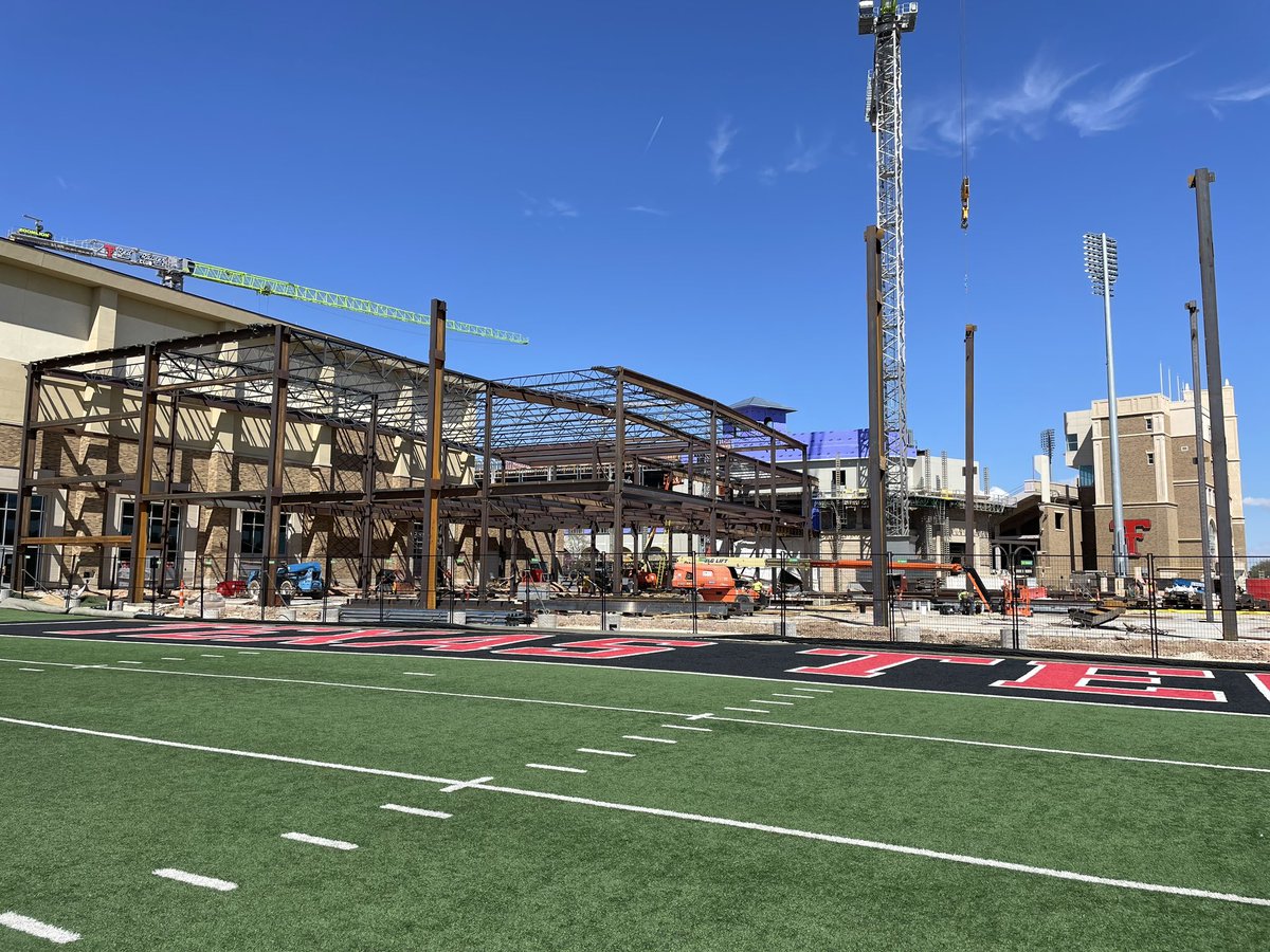 JoeyMcGuireTTU's tweet photo. The Womble Football Center is starting to take shape!!!! #WreckEm🌵 https://t.co/MjO8dQdXW1