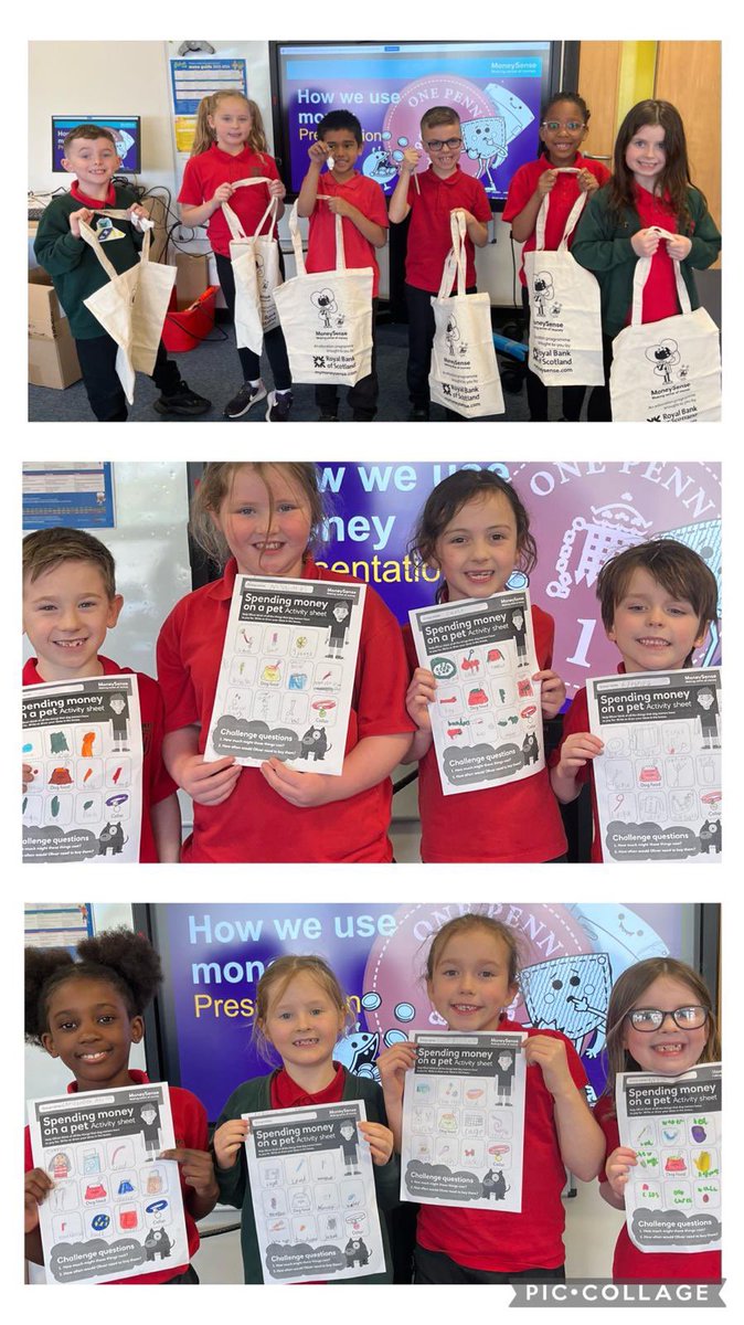 StCharlesNewton's tweet photo. Paul volunteered to deliver an RBS Money Sense workshop to P3 where we learned about the different ways we can use money. The children were delighted with their goody bags too! 💰 💷💳#financialeducationweek https://t.co/uIWECtXpWs