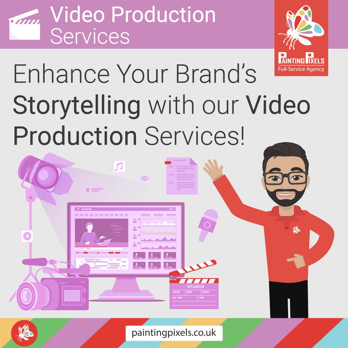 🎥 Painting Pixels is your go-to agency for all things video production. Our team specialises in corporate explainers, website features, YouTube channels, TV adverts, and more!

paintingpixels.co.uk/contact/

#VideoProduction #CorporateVideos #TVAdvertising #CreativeContent 🌟