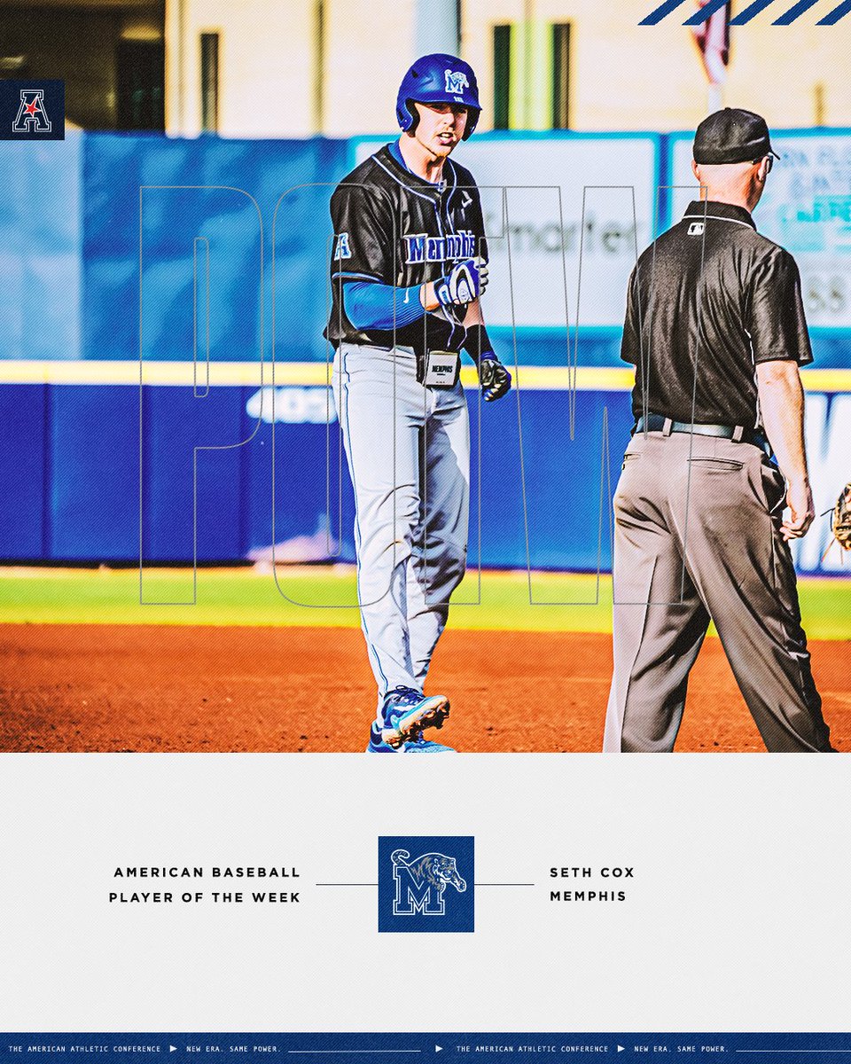 ⚾️𝗣𝗹𝗮𝘆𝗲𝗿 𝗼𝗳 𝘁𝗵𝗲 𝗪𝗲𝗲𝗸⚾️

Seth Cox x <a href="/MemphisBaseball/">Memphis Baseball</a> 

#AmericanBSB