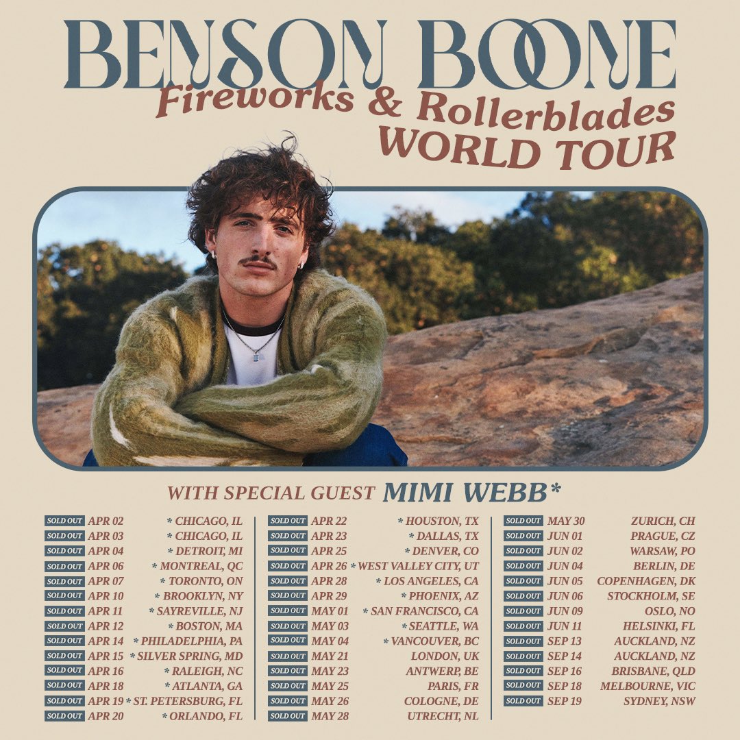 SURPRISE!!!! ya girl is going on tour with the legend @bensonboone this April ahhhh!! Back on the road in the US IM SO EXCITED!!!! 🇺🇸🇺🇸🇺🇸🇺🇸can’t wait to meet/see you all & share some incredible moments together on them pretty stages 😍😍 let’s go put a sick show on!! see ya soon!