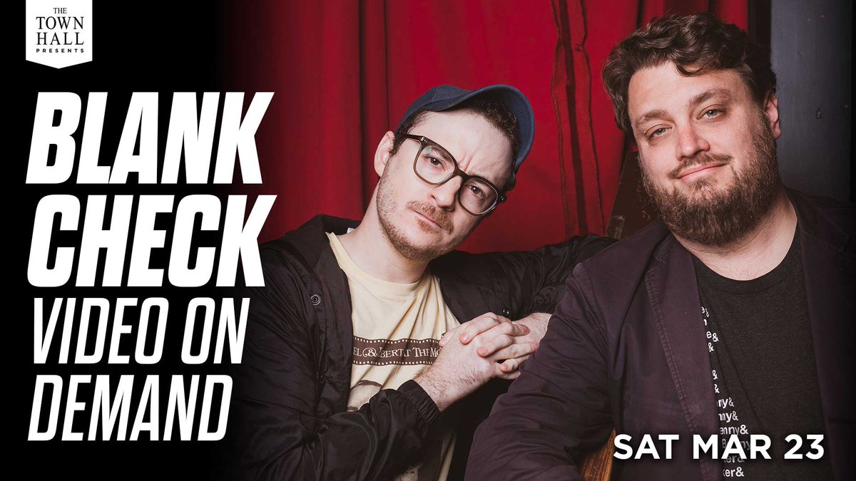 🎬 Miss @blankcheckpod? 💯 Or simply want to relive your live experience!? 🔥 On Sat, March 23, experience your favorite movie podcast 🎥 with hosts @grifflightning, @davidlsims, and a chorus line of special guests. 🎟 Ticket Link in bio!