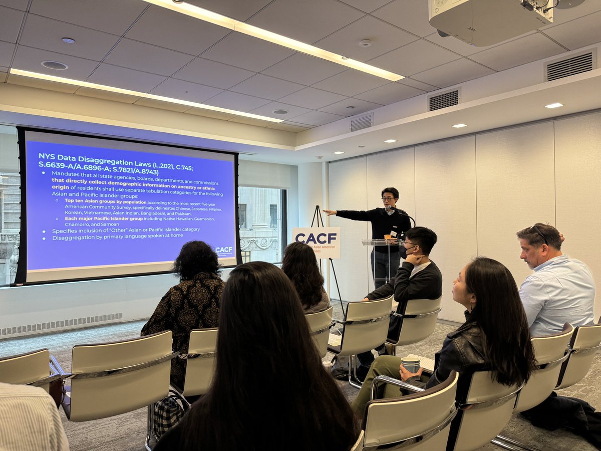 aaaricuny's tweet photo. Great NYC Open Data Week event this morning hosted by @cacf on why disaggregating data is important when government agencies collect demographic data on Asian communities. #nycopendataweek #opendata #datadisaggregation #aanhpi #aapi #asianamerican #cacf https://t.co/12u0kiL63j