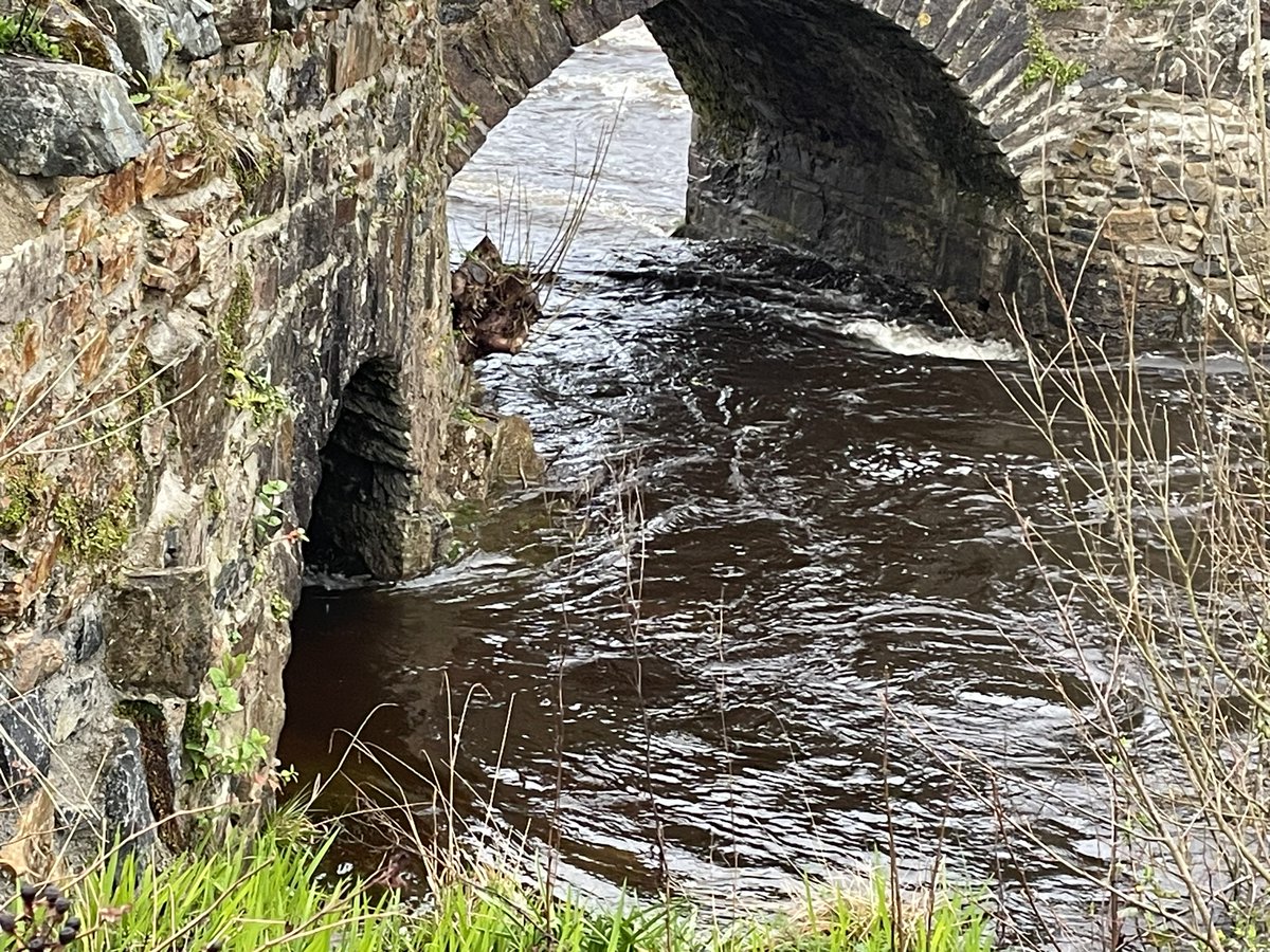 berjeffries's tweet photo. Day 78 #100daysofwalking the rain finally stopped; the river has been flowing through this bridge since 1789. It has an extra “eye” to take the overflow when the river floods. #connemara #100daysofwalking24 https://t.co/LnQZC1vceK