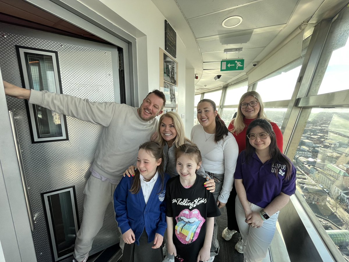 A fantastic start to #WORDDay2024 at the top of the tower @RadioCity967 Thank you @cashforkids @RadioCityLeanne you made us so welcome 😍❤️