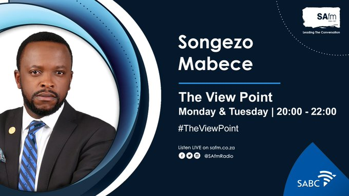 SAfmRadio's tweet photo. Welcome to the Monday edition of #TheViewPoint with @SongezoMabece - today we'll talk to @DWS_RSA about water supply in SA; #LegalMonday will focus on Small Claims; and we talk about funding for your business with @EmpowaE https://t.co/lFyE5noBsO