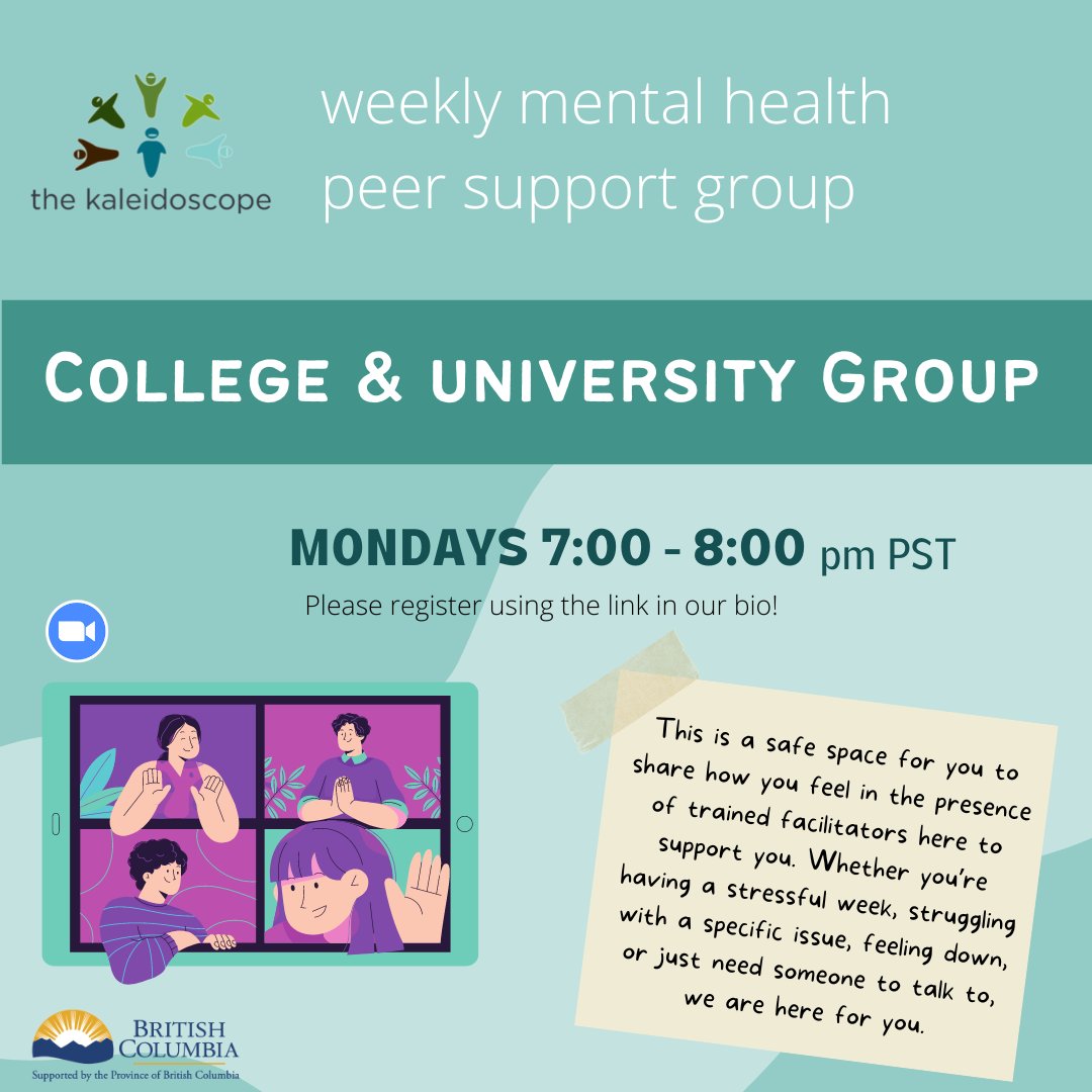 empowrchange's tweet photo. Our college and university group is on tonight! Share personal struggles, connect with peers and find resources in a safer space.

Register for tonight's meeting: https://t.co/cOnQK3Rzkg https://t.co/xViDtNdpSZ