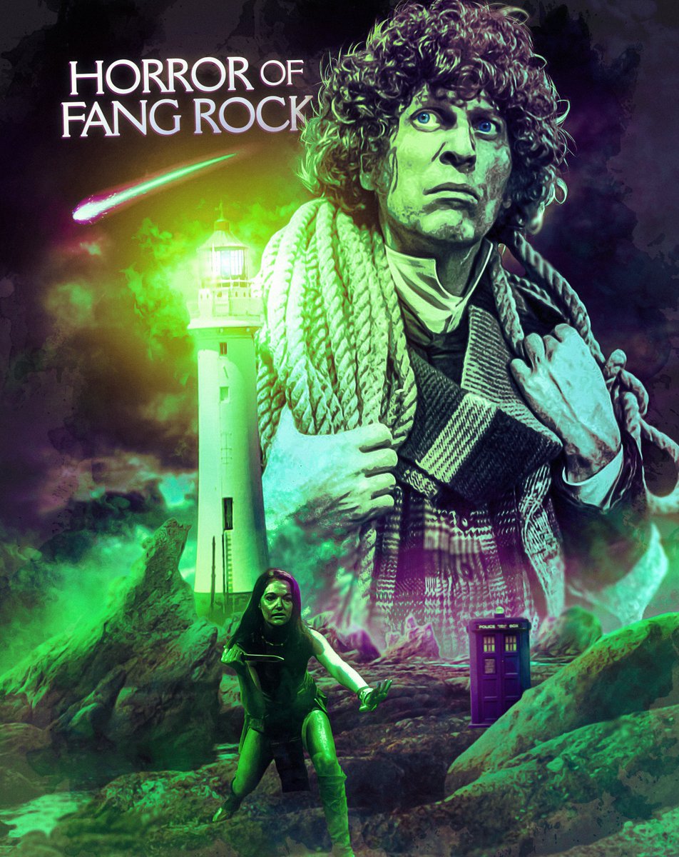 He thought he'd locked the enemy out, instead it was locked in - with them... 👀 Well, I had to do a little something didn't I? Enjoy Season 15's first story all over again with my new poster for 'Horror of Fang Rock'! ✨