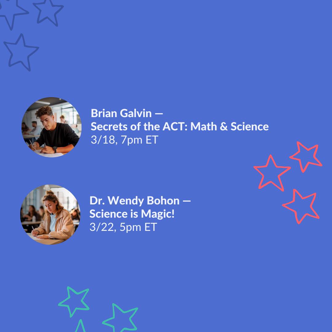 SAT and science StarCourses on deck! Sign up today! bit.ly/3p6FnFw