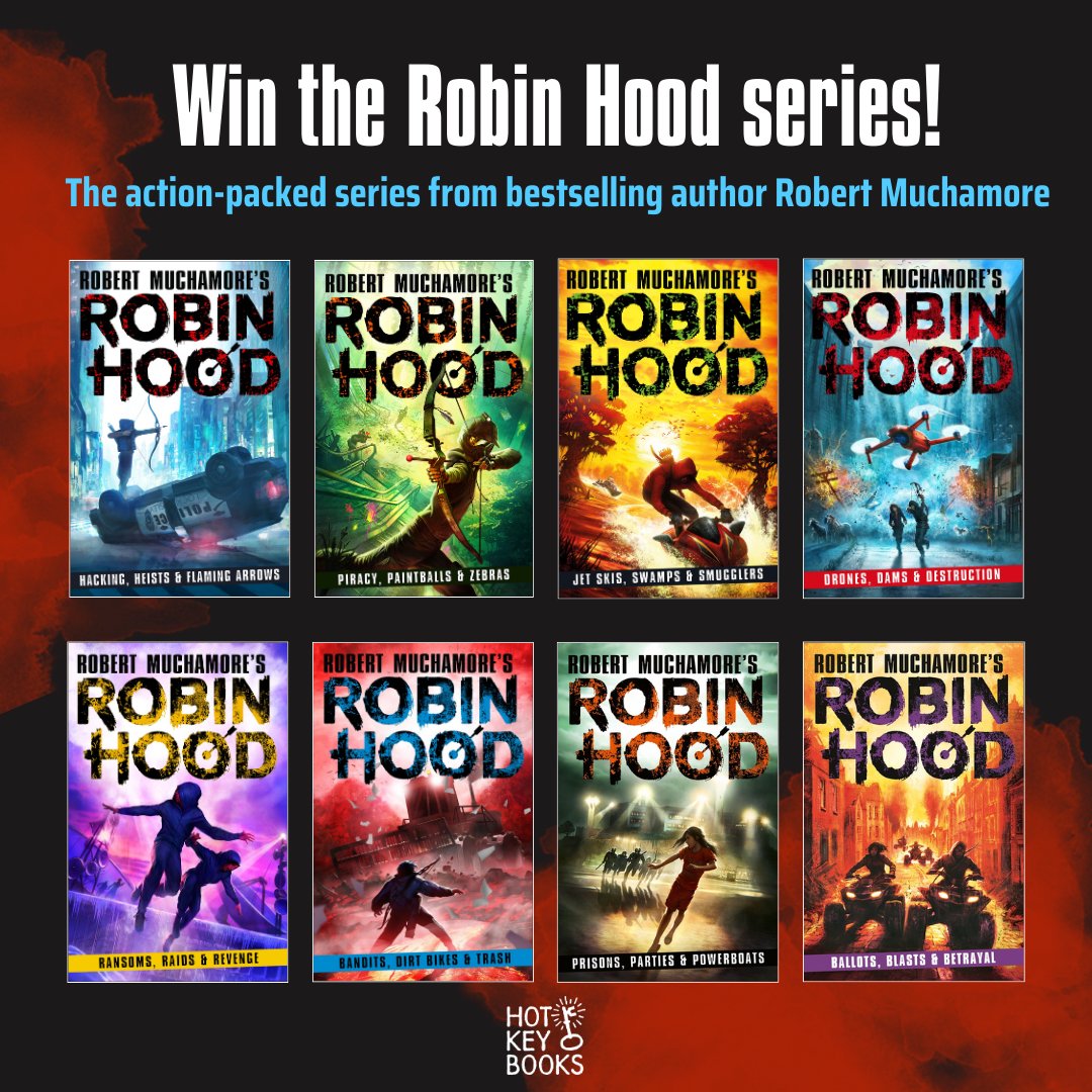 We have a smashing giveaway with thanks to @HotKeyBooks - One winner will win the whole #RobinHood Set of books! The series is aimed at age 12+ #YA #KS3 #KS4 Pls RT, like & tag a friend who may also love these books! UK only. Closes Friday 22nd March 12 Noon.