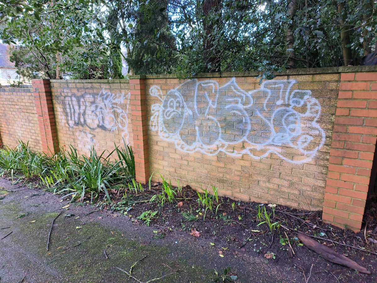 Great to see the graffiti I reported on the wall leading off Priory Park down to Paganel Drive has now been cleaned. Let's be proud of our area and keep it clean!