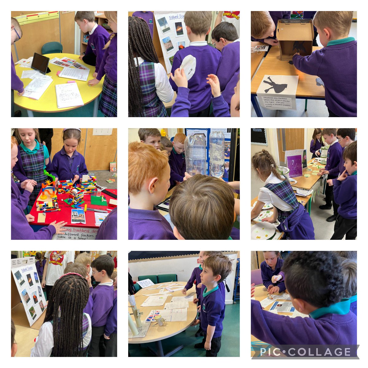 We were very proud to take part in the STEM showcase today. Here is our table set up. 😀 We also had the opportunity to see what other classes were learning about during STEM week. We found out about the human body, natural disasters, renewable energy sources and life cycles. 👏