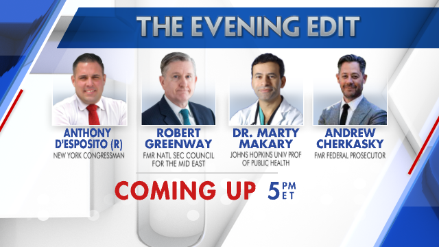 .@RepEricBurlison @GroverNorquist @ntengler @wjmcgurn @RepDesposito @RC_Greenway @MartyMakary @CherkaskyLaw Joining us tonight on The Evening Edit 5PM ET/2PM PT on @FoxBusiness with @LizMacDonaldFOX . Be sure to tune in!